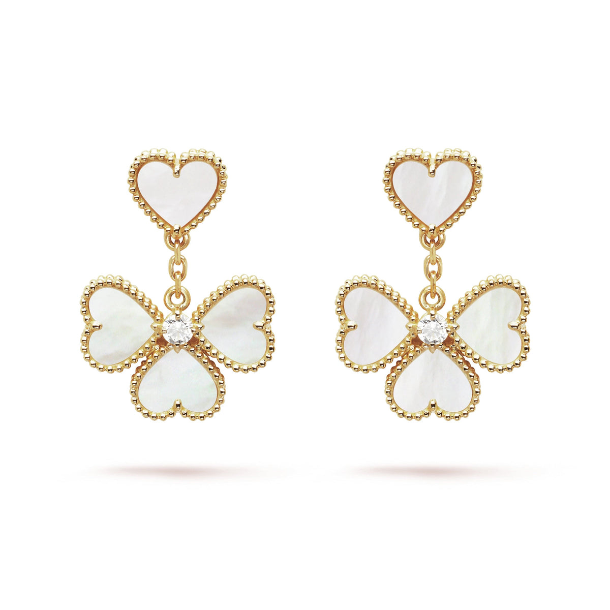 Van Cleef & Arpels Sweet Alhambra Effeuillage Earrings